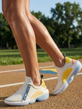 Nike Joyride Optic Citron Running Workout Gym Sneakers / Sz 7.5 / White, Citron